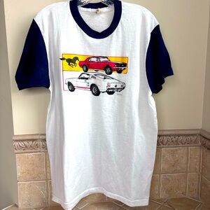 Single Stitch Vintage 1982 Mustang Car T-Shirt-Super Soft-excellent Condition